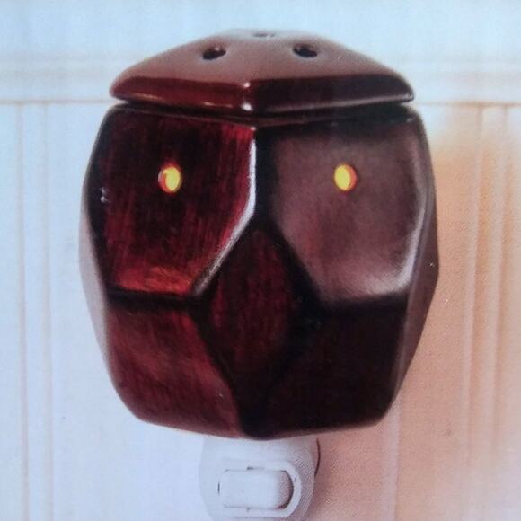 Scentsationals Symmetry Ceramic Brown Wall Plug In Wax Warmer NIB - Picture 1 of 5